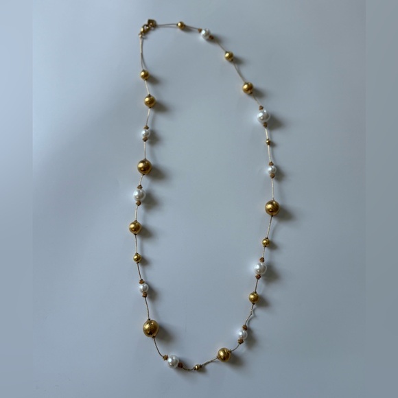 Anne Klein Stylish Faux Pearl Necklace - Picture 2 of 9